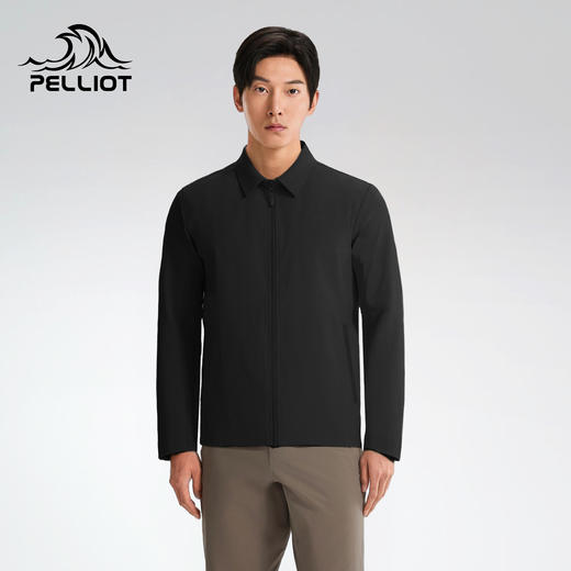 伯希和商务夹克男士26年新款CORDURA耐磨防风软壳衣弹力翻领外套 商品图0