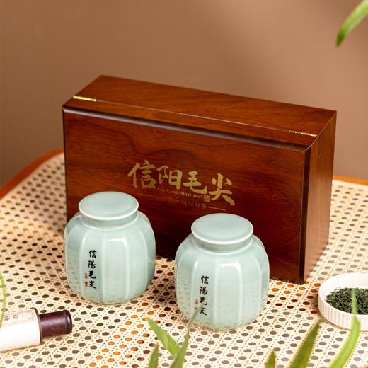 桃花木【木盒.小双瓷毛尖（半斤装左右）】65元1套.整箱12套 商品图2