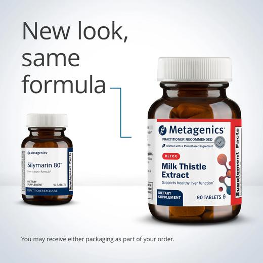 Metagenics Milk Thistle Extract 原名称 Silymarin 80™新旧包装随机 商品图1
