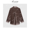 04-2潘依绣丁丁宠粉复古慵懒丝绒翻领衬衫 Q34047 商品缩略图1