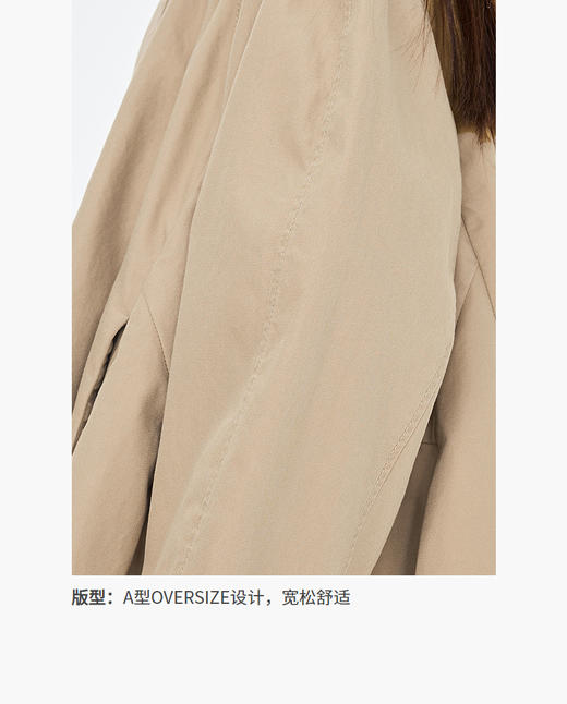 jnby   26年春款  中长款风衣  1Q2910010 商品图4