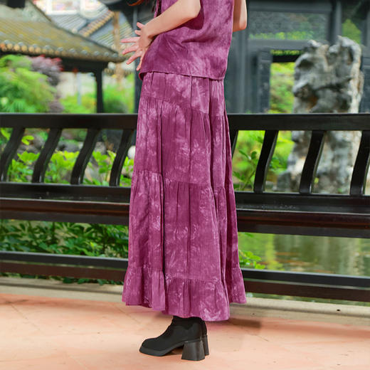 【2026春季上新】浮岚霞绮扎染阔腿裤 | 现货加急发 商品图2