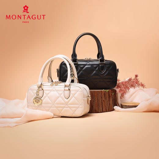 梦特娇（MONTAGUT）女士时尚斜挎包新款女款真皮单肩包百搭手提包轻奢链条包 商品图14