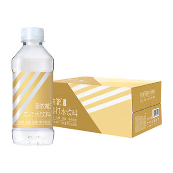 依能 锌强化 无糖无汽弱碱苏打水饮料 350ml*24瓶 整箱装 饮用水 商品图1
