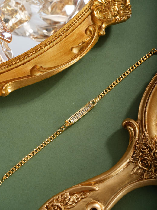 子佩集【流光织梦】银S925手链【SL220004K】镀金一字2601 商品图4