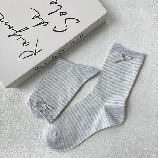 基础韩系灰色猫咪女袜-简约-纪念日百货门店同款169144122 商品图4
