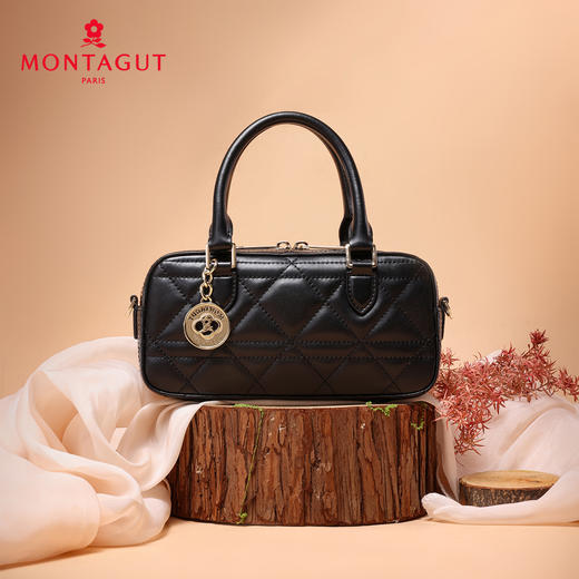 梦特娇（MONTAGUT）女士时尚斜挎包新款女款真皮单肩包百搭手提包轻奢链条包 商品图13