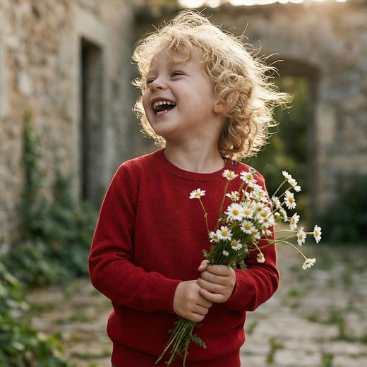 PALUOPO/PL山羊绒男童羊绒衫100%山羊绒帕罗 商品图13