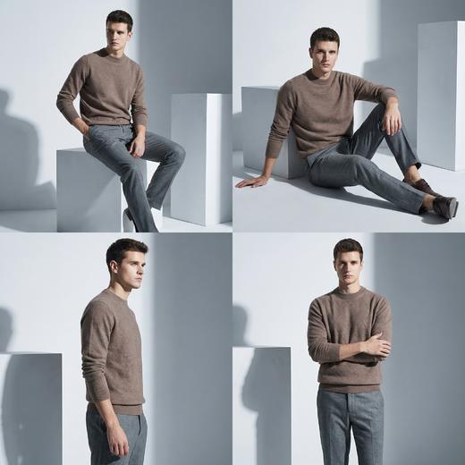 PALUOPO/PL山羊绒男装羊绒衫100%山羊绒帕罗 商品图5