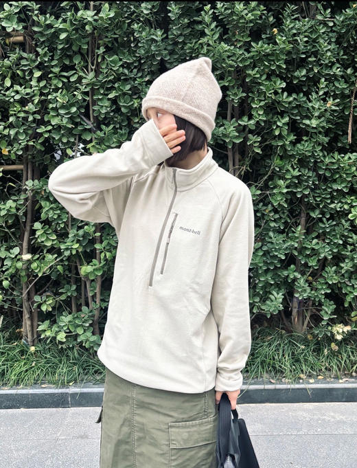 日单正品 Mont-bell美山情侣款半拉链内胆保暖立领抓绒衣，
尺码：SMLXL 商品图7