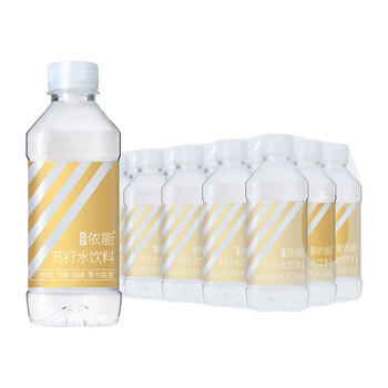 依能 青柠檬味 无糖无汽弱碱苏打水饮料 350ml*15瓶 塑膜装饮用水 商品图3