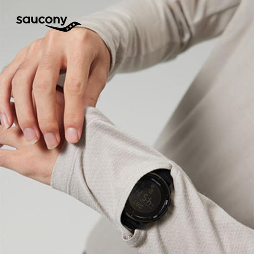 Saucony索康尼 男款运动户外秋冬防风百搭时尚长袖T桖 商品图3