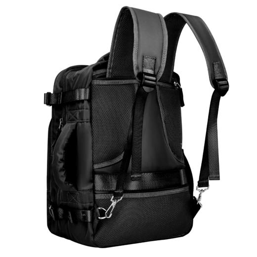 IGUANA旅行背包大容量双肩包 黑色短途旅游轻便行李书包（ZX) 商品图3