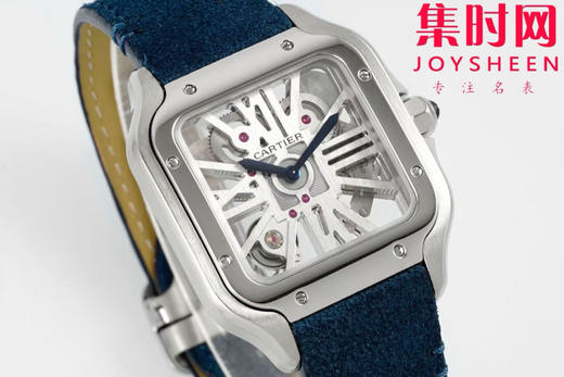 卡地亚AF山度士镂空系列 方形镂空男士石英腕表 商品图1