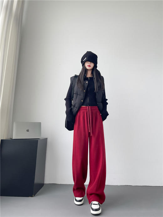 开运红加绒卫裤2421 商品图5