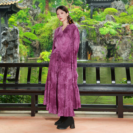 【2026春季上新】烟罗扎染长外套 | 现货加急发 商品图1