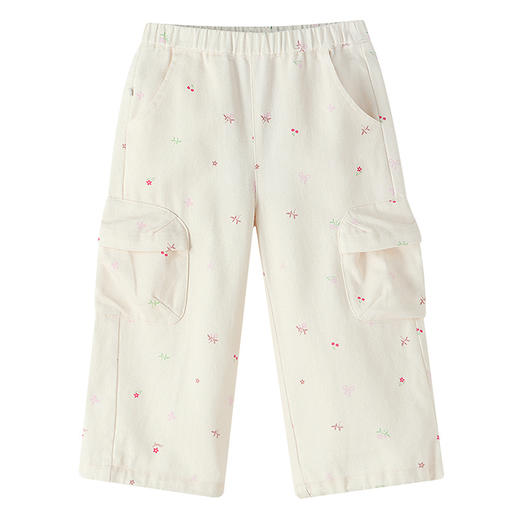 【实体店同款】女童全腰梭织长裤春季新款安奈儿童装XG616071 商品图5