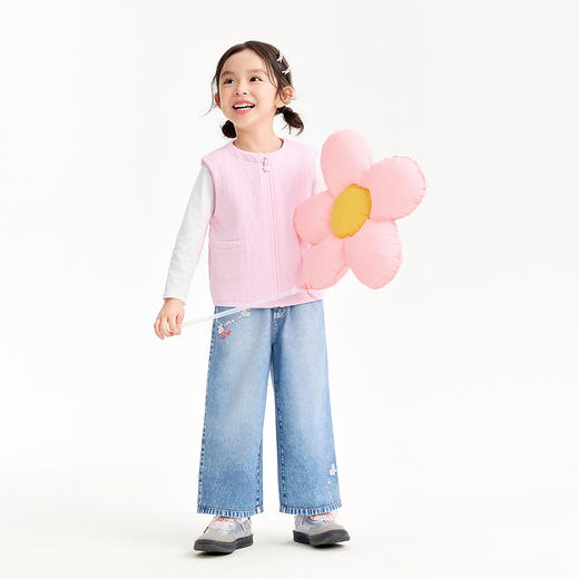 【实体店同款】女童针织马甲春季新款安奈儿童装XG612049 商品图3