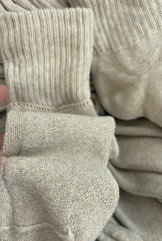 【捡漏】4双 1组 可选色 出口日本的色纺纱全毛巾加厚 男袜 商品图2