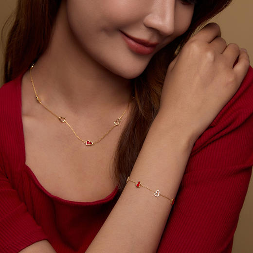 Manreya玛芮雅“鸿福环抱”项链、手链|铜镀金 商品图8