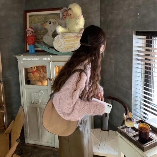 复古麻花编织烟雾粉毛衣｜清新又时髦，秋冬毛衣就选它了！ 商品图2