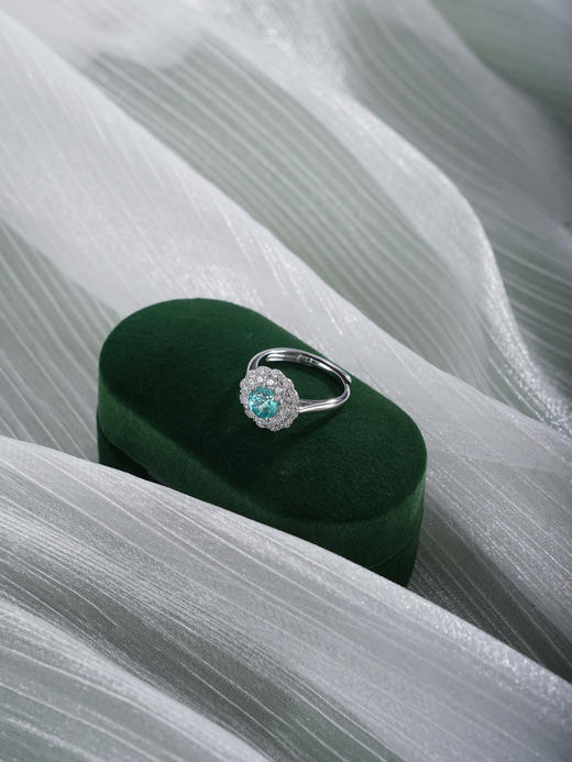 子佩集【璀璨恒芳】银S925戒指【RM0498-XF】培育宝石帕拉伊巴蓝碧玺2601 商品图2