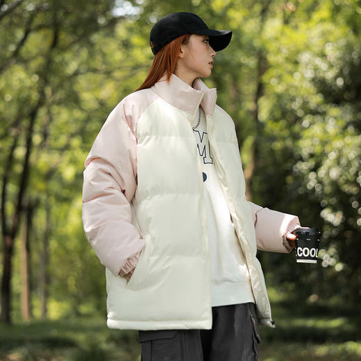 【年底大清仓！！】（春节预售：2月8日-25日停发）斯辰唯佳情侣宽松百搭拼接撞色棉衣外套A87-DQC5368 商品图7