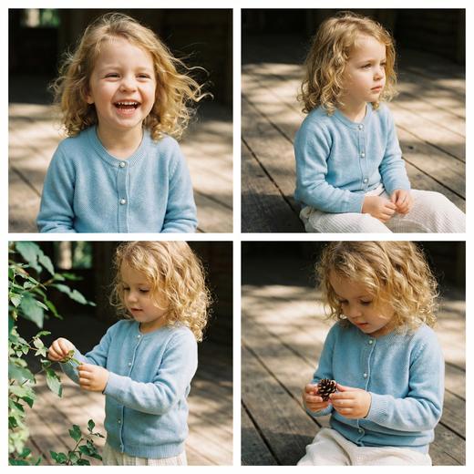 PALUOPO/PL山羊绒女童纯色羊绒衫100%山羊绒帕罗 商品图8