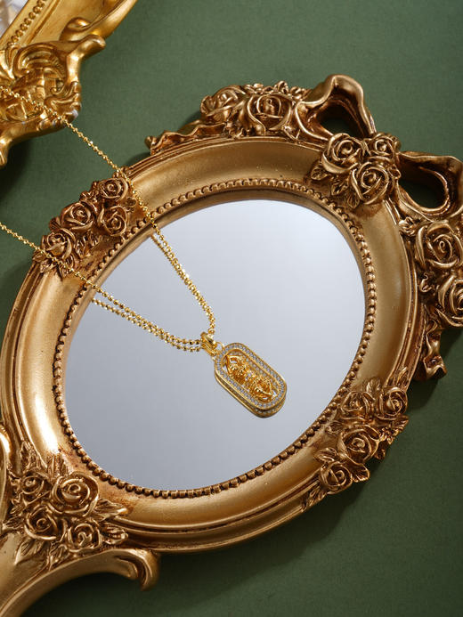 子佩集【鎏光破障】银S925套链【FYL-2241】项链镀金金刚杵可转动2601 商品图6