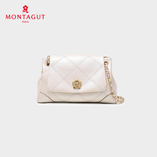 梦特娇女士时尚百搭链条包新款女款真皮单肩包送女友菱格包轻奢斜挎包 商品图6