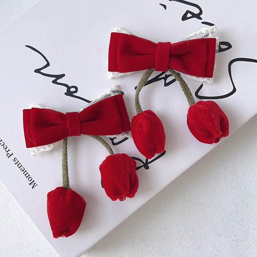 丝绒郁金香对XXSR发夹-纪念日百货门店同款169248933 商品图0