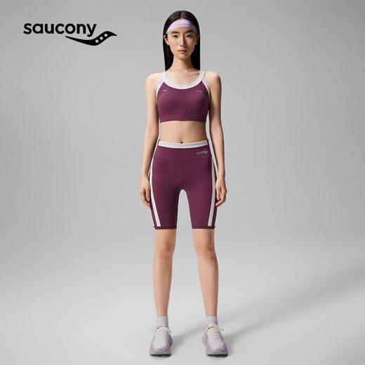 Saucony索康尼 专业竞速跑步运动内衣 女子健身瑜伽训练运动防震文胸 商品图4