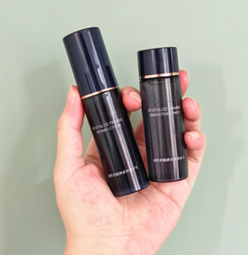 [效期至27.6]润熙泉赋颜紧致亮肤水/舒护乳(旅行装)(30ml+25g)*4 赠两片磨砂膏 再加赠一套水乳