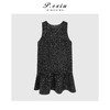羊毛法式气质小香风亮片圆领无袖连衣裙H2588 商品缩略图0
