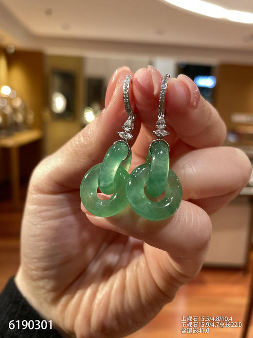 6190301，双环耳坠。具体价格微信咨询 商品图1