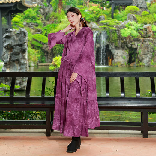 【2026春季上新】烟罗扎染长外套 | 现货加急发 商品图2