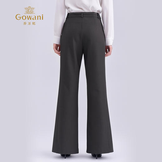 乔万尼新品挺括利落时尚百搭显瘦微喇裤EZ4F162 商品图4