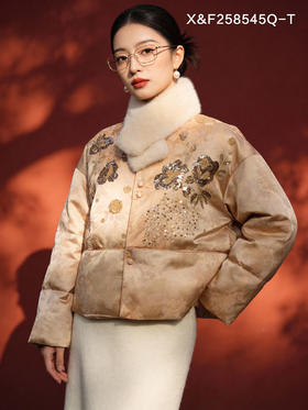 X&F258545Q-T羽绒服95白鸭绒