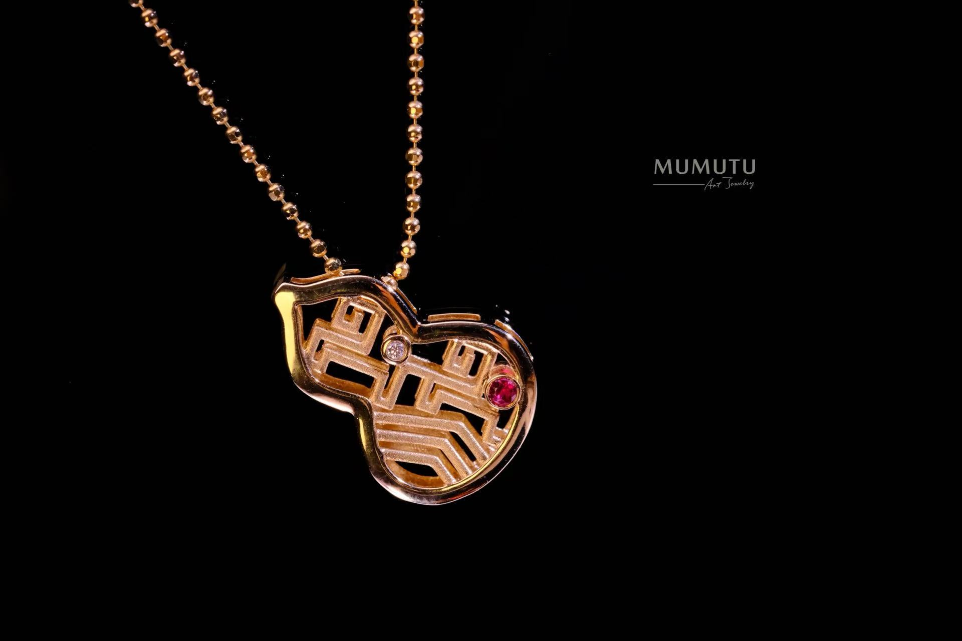 18K金 吉祥小葫芦 马年吉祥