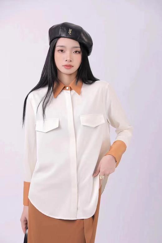 33BAR080748#再生纤维撞色领衬衫 商品图1