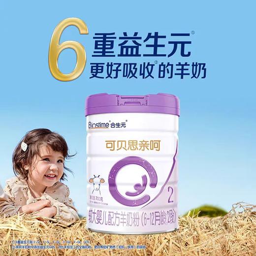 合生元可贝思亲呵较大婴儿羊奶粉2段700g*6罐 商品图0