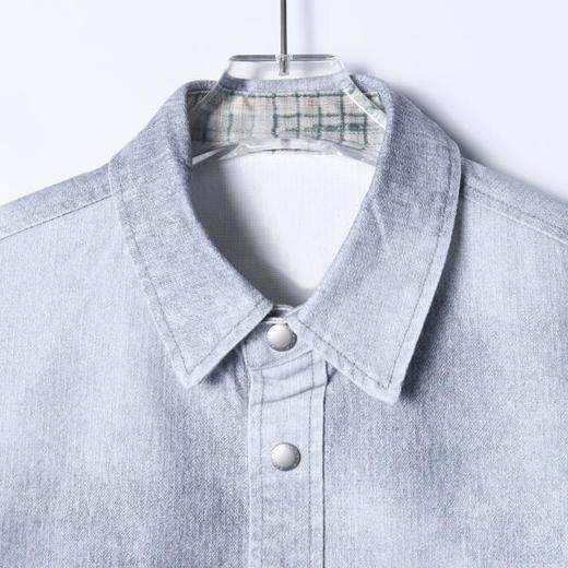 8189SDSA男士秋冬新款痞帅男装美式扎染印花字母长袖衬衫百搭宽松衬衣 商品图2