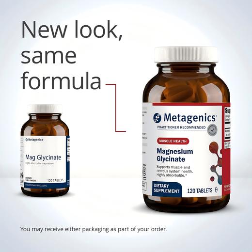 Metagenics  Magnesium Glycinate 120粒 原名称 Mag Glycinate 120片新旧包装随机 商品图1