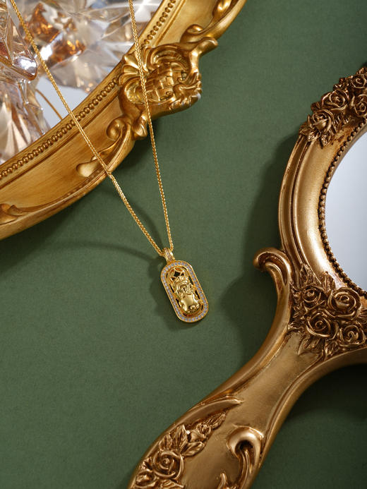 子佩集【玲珑貔貅】银S925套链【FYL-2223】项链镀金貔貅2601 商品图2