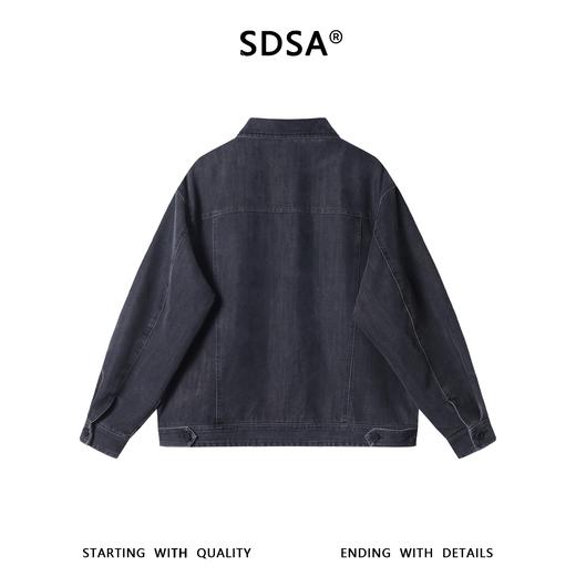 263022SDSA男士秋冬新款痞帅男装韩版简约纯色单排扣翻领夹克外套百搭 商品图5