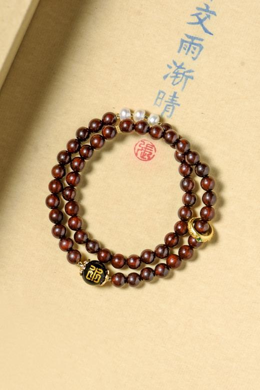 小叶紫檀五行手串，古朴典雅 商品图4