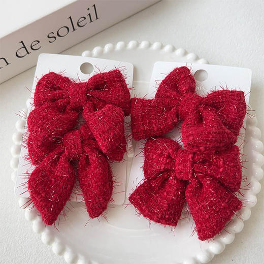 积分兑丝绒结子XXSR发夹-纪念日百货门店同款169248917 商品图3