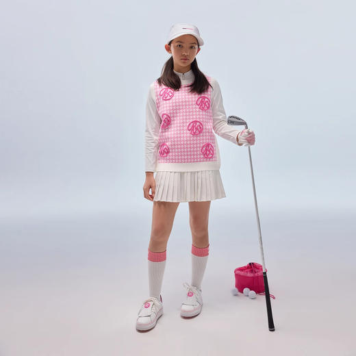 【MQD】【高尔夫】男女童毛织马甲秋季新款儿童柔软亲肤保暖马甲 商品图3