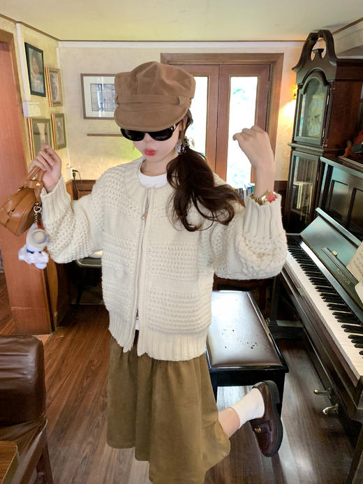 <曾小咸推荐>现货秒杀 ！微信超特价！韩系拉链毛衣外套 日常229.99 立减130 秒杀99.99！！ 商品图5