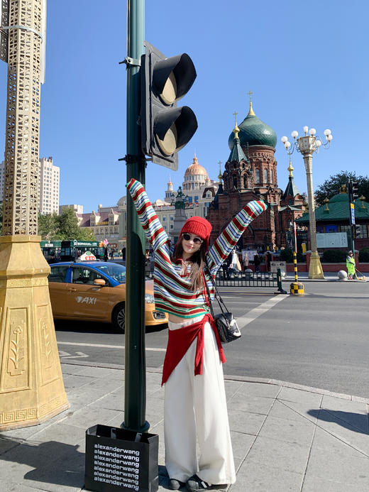 <曾小咸推荐>现货秒杀 ！微信超特价！韩系条纹polo领针织衫 日常189.99 立减100 秒杀89.99！！ 商品图5